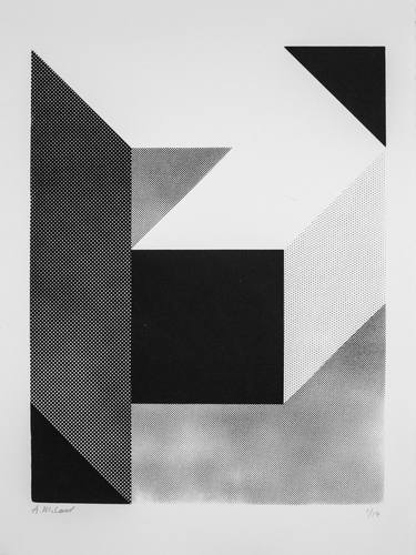 Original Abstract Geometric Printmaking by Andy McLeod