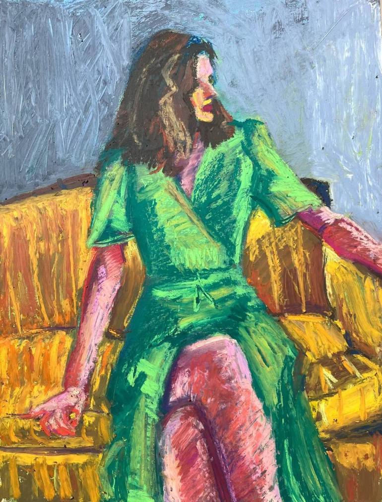 Original Impressionism Women Paintings by Zahra Azimzade