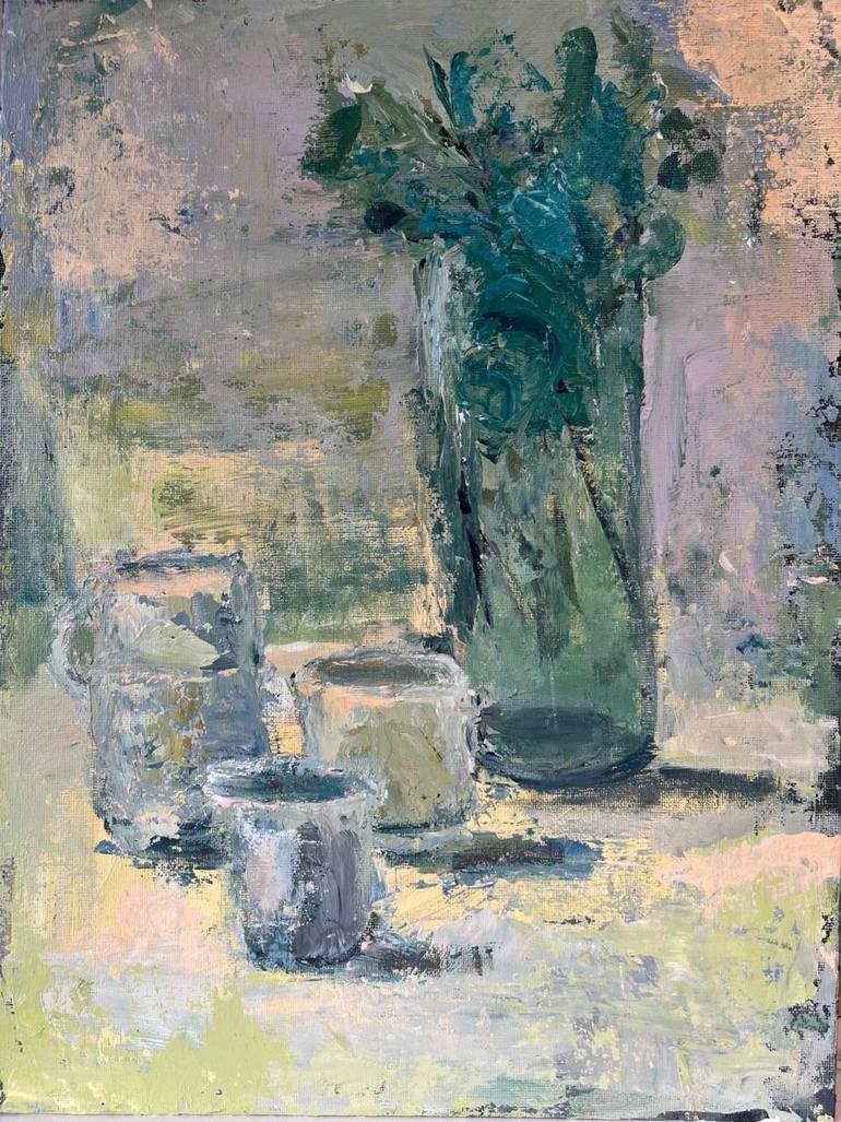 Original Impressionism Still Life Painting by Zahra Azimzade