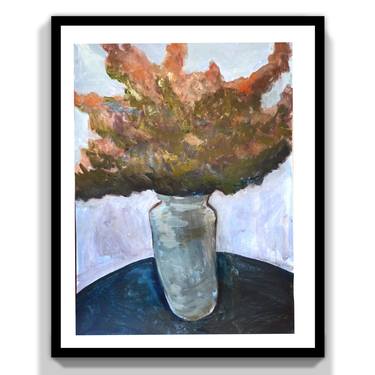 Print of Abstract Expressionism Floral Paintings by Zahra Azimzade