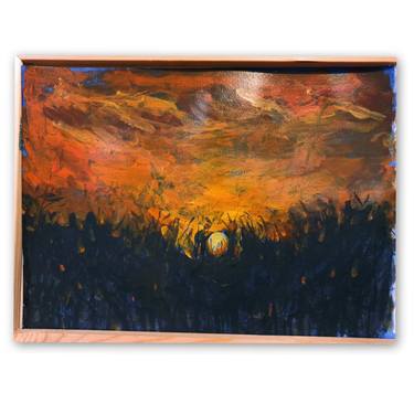 Print of Abstract Expressionism Landscape Paintings by Zahra Azimzade