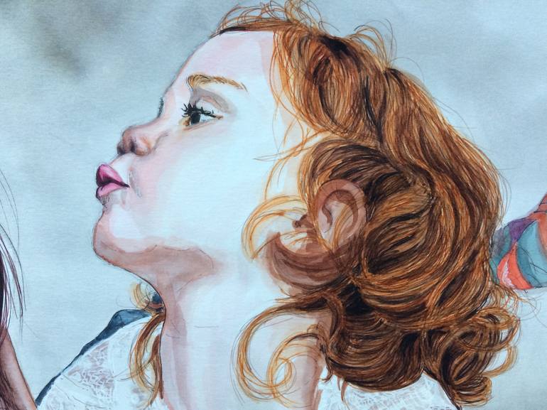 Original Portraiture Portrait Painting by Lia Ferreira