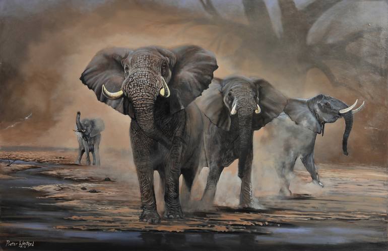 Print of Realism Animal Painting by Pieter Wentzel
