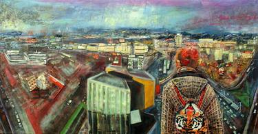 Print of Abstract Expressionism Cities Paintings by Emese Bacs
