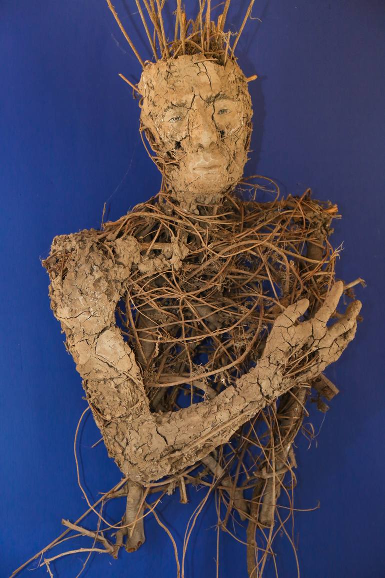 Original Expressionism Men Sculpture by Jorge Heberto Lopez