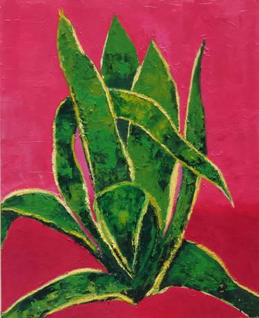 Original Expressionism Botanic Paintings by Lucy Varon Gabai