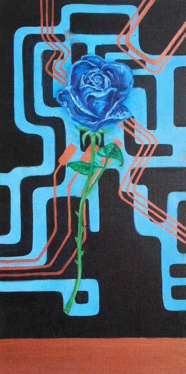 Saatchi Art Artist Kyle Weyburne; Paintings, “Blue Rose” #art