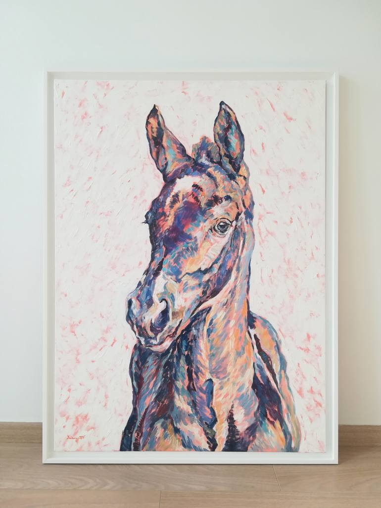 Original Figurative Horse Painting by Diana Torje