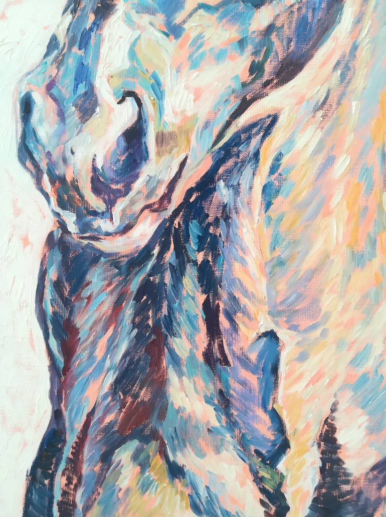 Original Figurative Horse Painting by Diana Torje