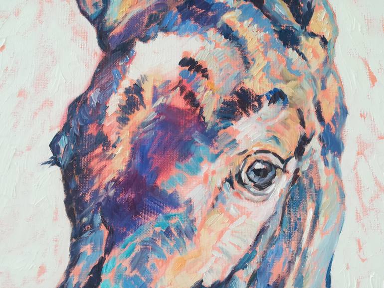 Original Figurative Horse Painting by Diana Torje