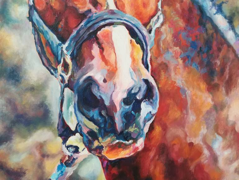 Original Figurative Horse Painting by Diana Torje