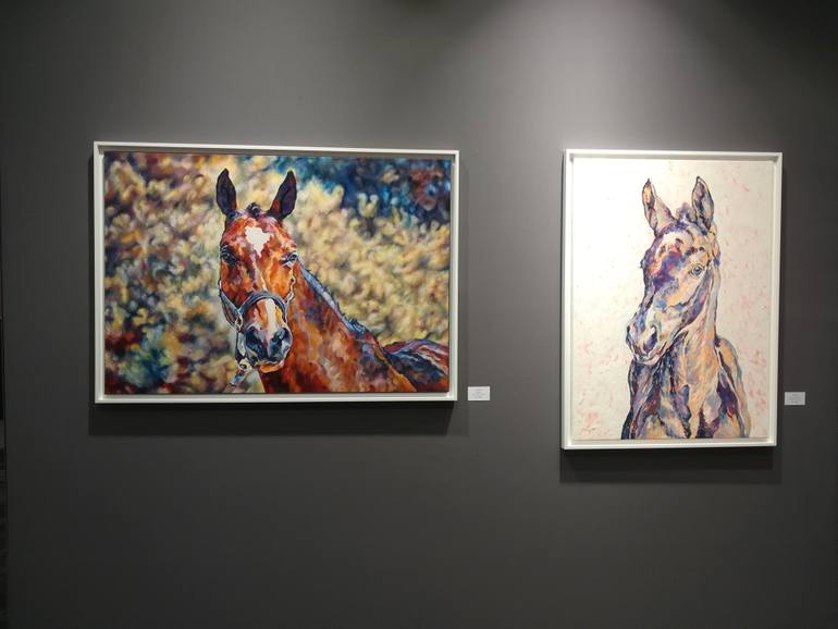 Original Figurative Horse Painting by Diana Torje