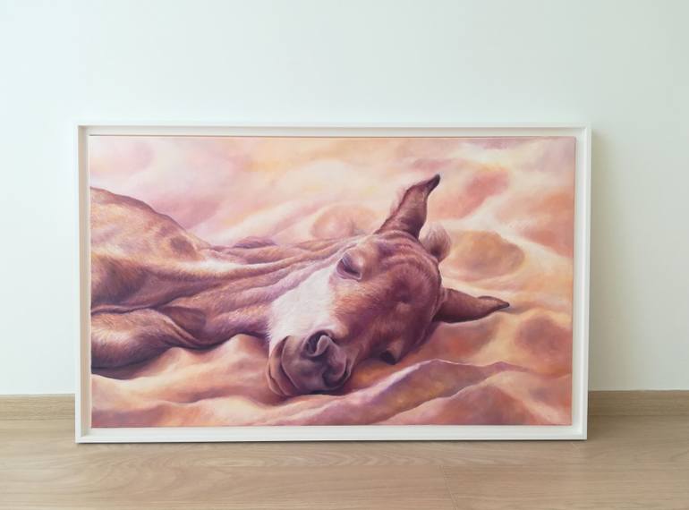 Original Figurative Horse Painting by Diana Torje
