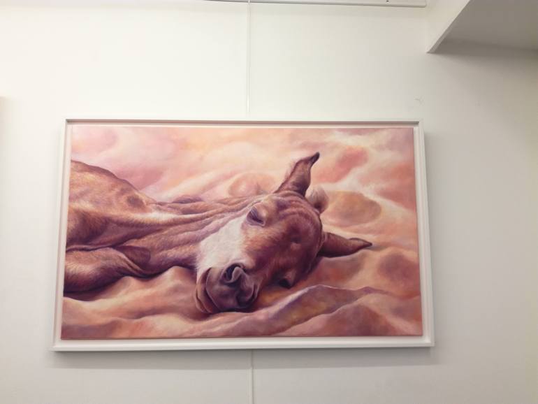 Original Figurative Horse Painting by Diana Torje