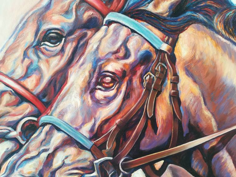 Original Figurative Horse Painting by Diana Torje