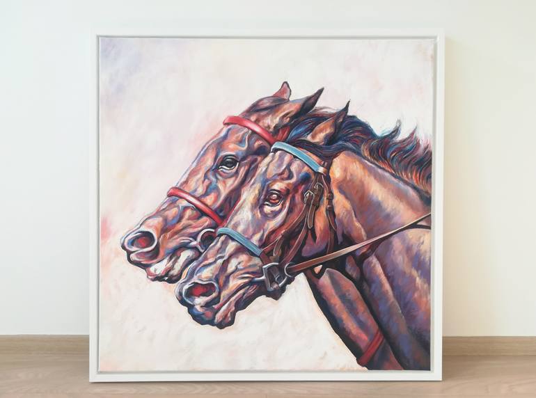 Original Figurative Horse Painting by Diana Torje