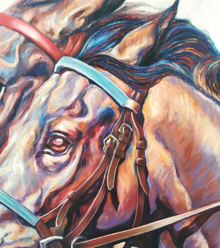 Original Figurative Horse Painting by Diana Torje
