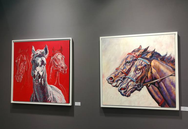 Original Figurative Horse Painting by Diana Torje