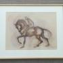 The artwork represents the strong bond between the horse and its master.

The drawing is framed and was exhibited at the international art fair Art3f, Paris 2020.