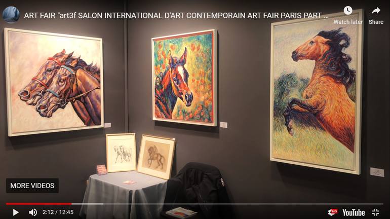 Original Figurative Horse Drawing by Diana Torje