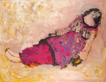 Original Expressionism Women Paintings by Emin Koc