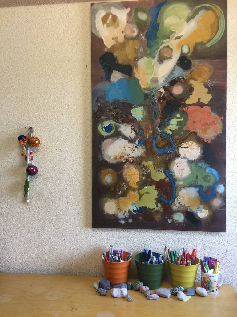 Original Abstract Painting by Nazan Kirci