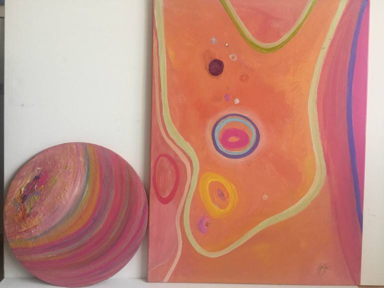 Original Abstract Expressionism Abstract Painting by Nazan Kirci