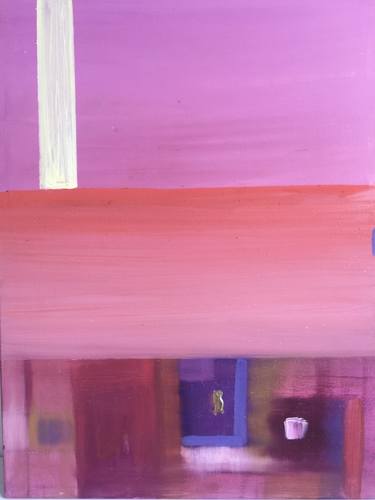 Original Abstract Architecture Paintings by Nazan Kirci