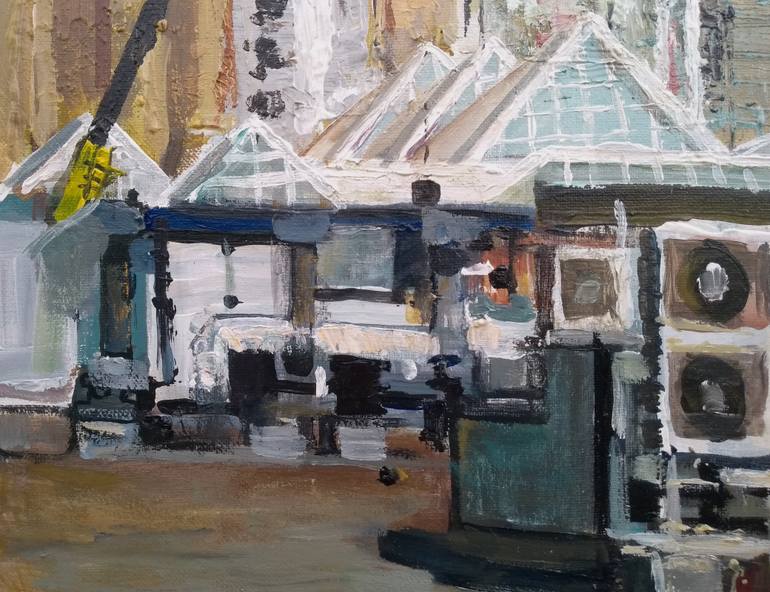 Original Figurative Architecture Painting by Viktoria Voloshina
