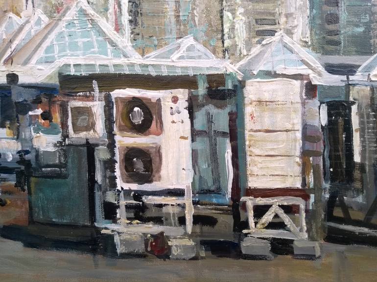 Original Figurative Architecture Painting by Viktoria Voloshina