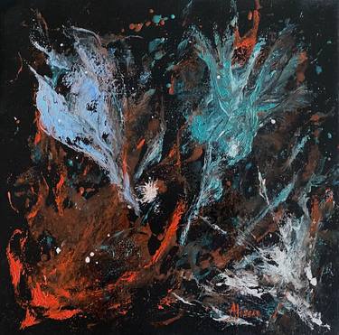Original Fine Art Abstract Paintings by Alissar Langworthy