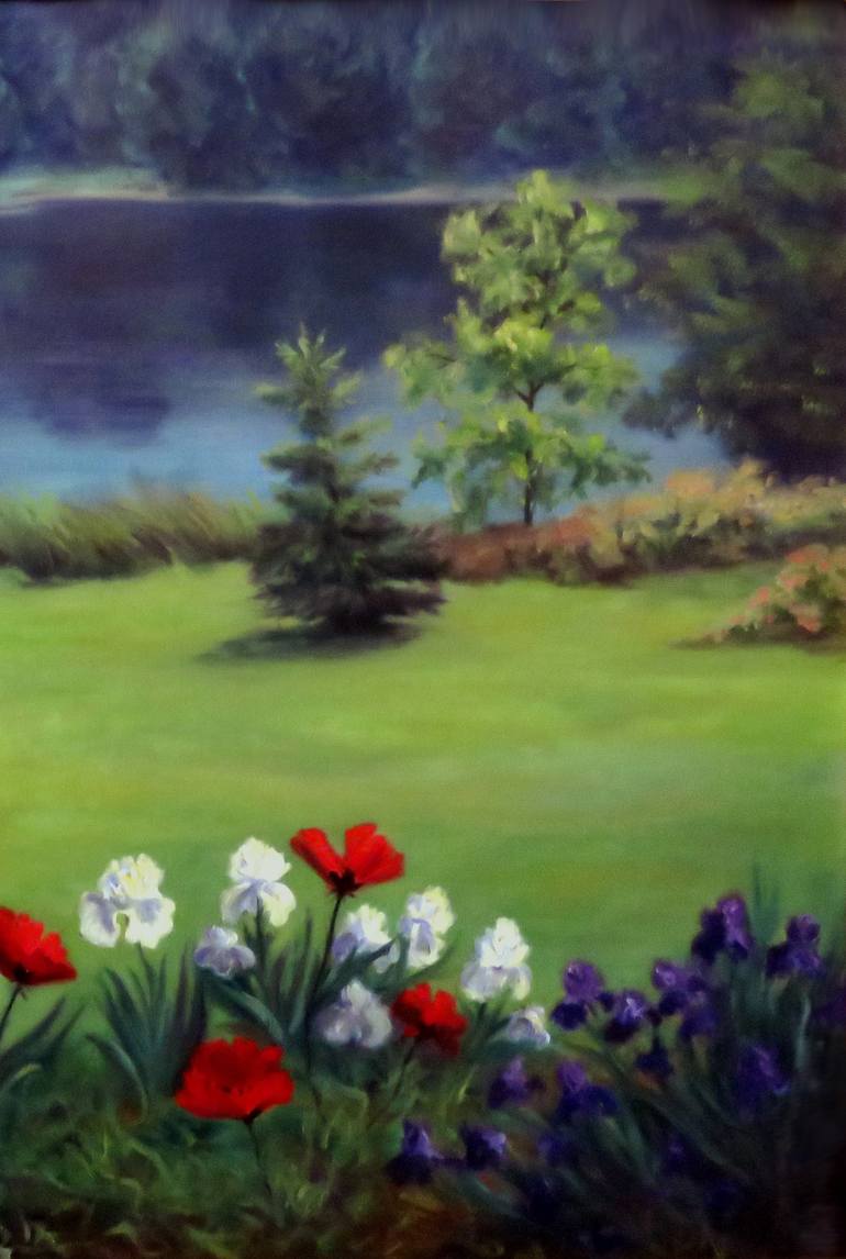 Original Other Garden Painting by Vicki Van Vynckt