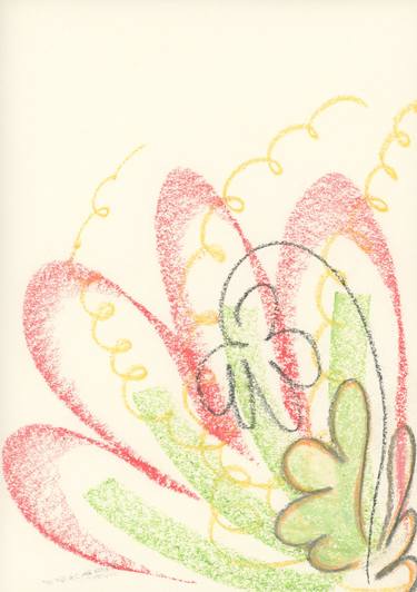 Original Abstract Expressionism Botanic Drawings by D.C. Thomas