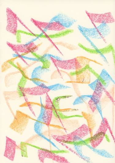 Print of Abstract Patterns Drawings by D.C. Thomas