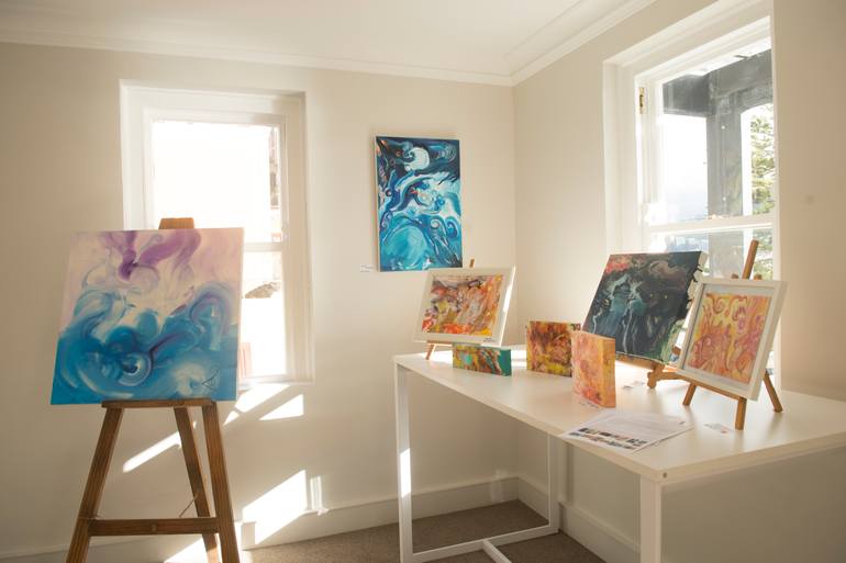 Original Abstract Expressionism Abstract Painting by Diana Treeborn