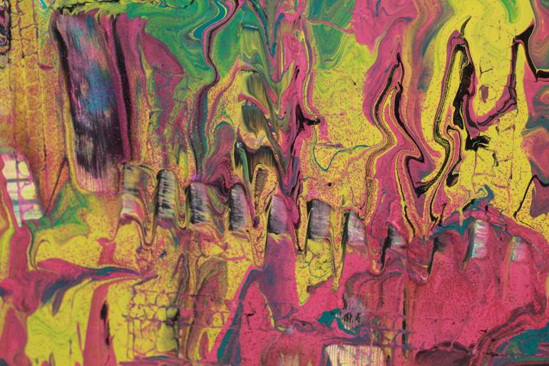Original Abstract Expressionism Abstract Painting by Zutistique Uae