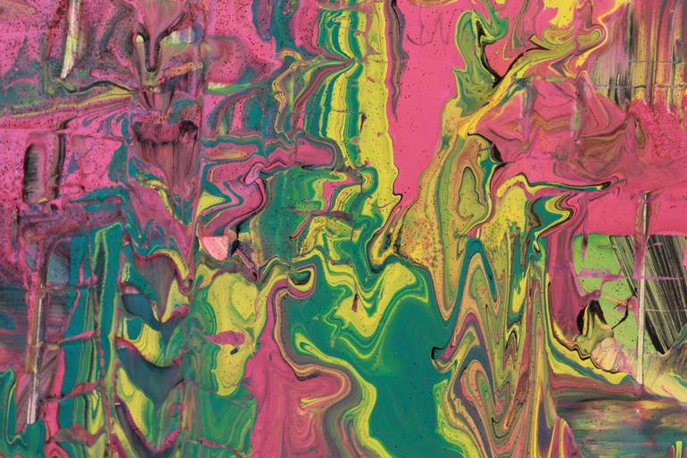 Original Abstract Expressionism Abstract Painting by Zutistique Uae