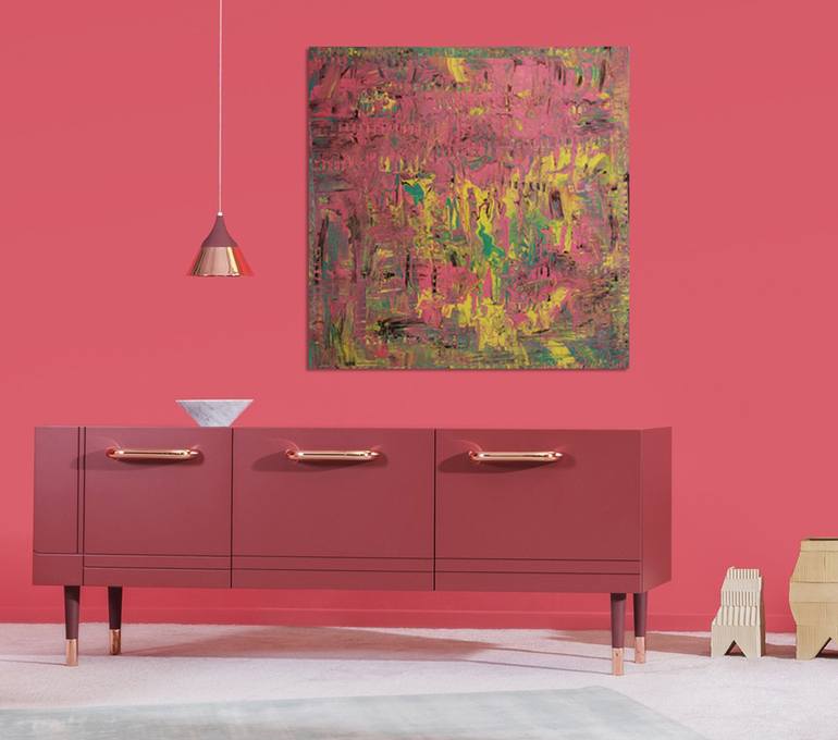 Original Abstract Expressionism Abstract Painting by Zutistique Uae
