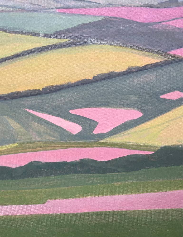 Original Abstract Landscape Painting by Lizzie Butler