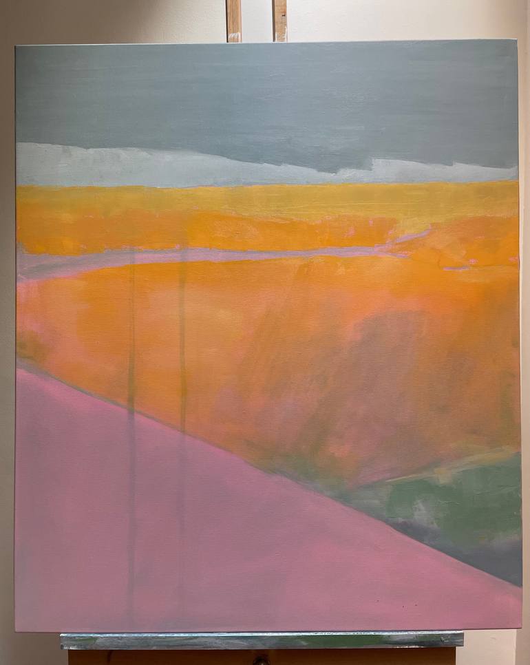 Original Abstract Expressionism Abstract Painting by Lizzie Butler