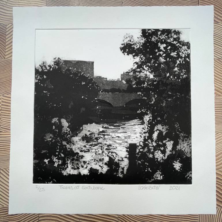 Original Black & White Architecture Printmaking by Lizzie Butler