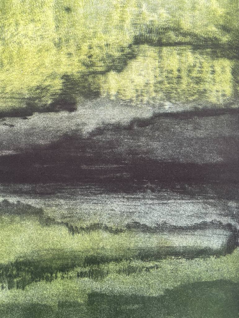 Original Abstract Landscape Printmaking by Lizzie Butler