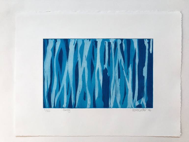 Original Abstract Expressionism Abstract Printmaking by Lizzie Butler