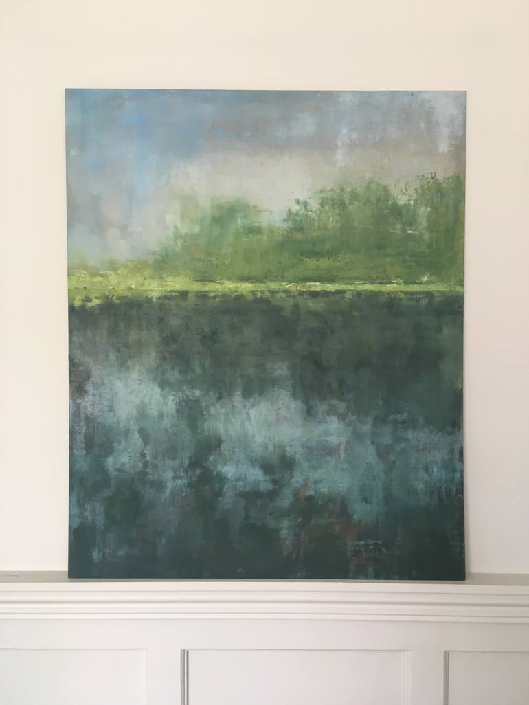 Original Abstract Landscape Painting by Lizzie Butler