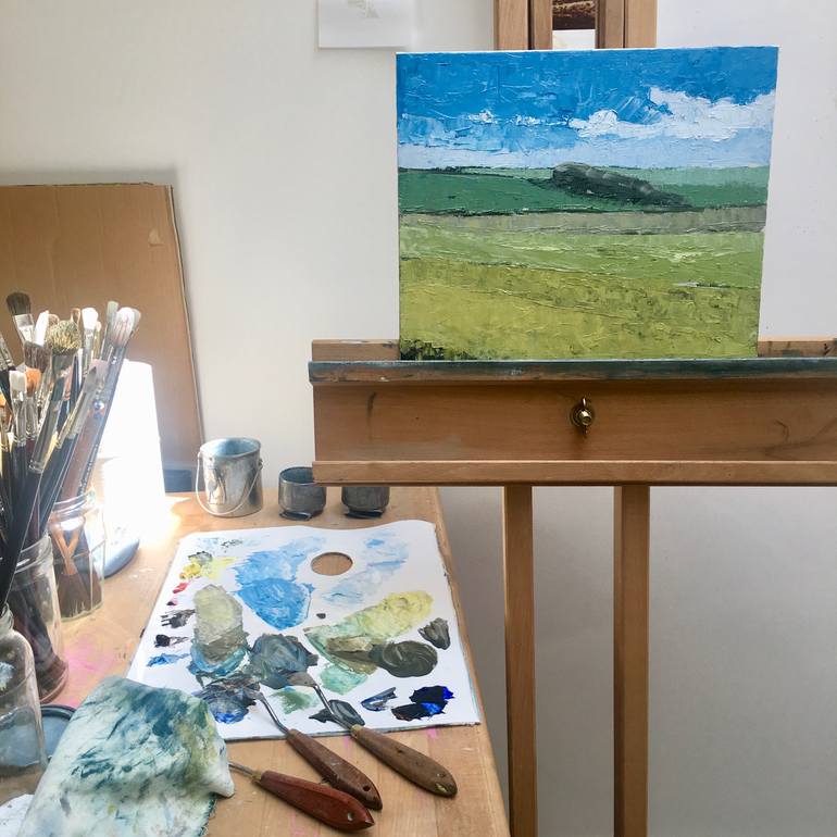 Original Abstract Landscape Painting by Lizzie Butler