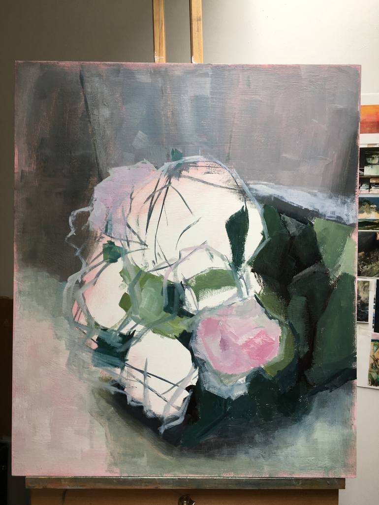 Original Figurative Floral Painting by Lizzie Butler