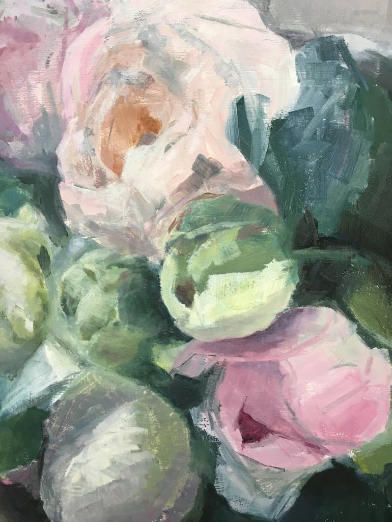 Original Figurative Floral Painting by Lizzie Butler