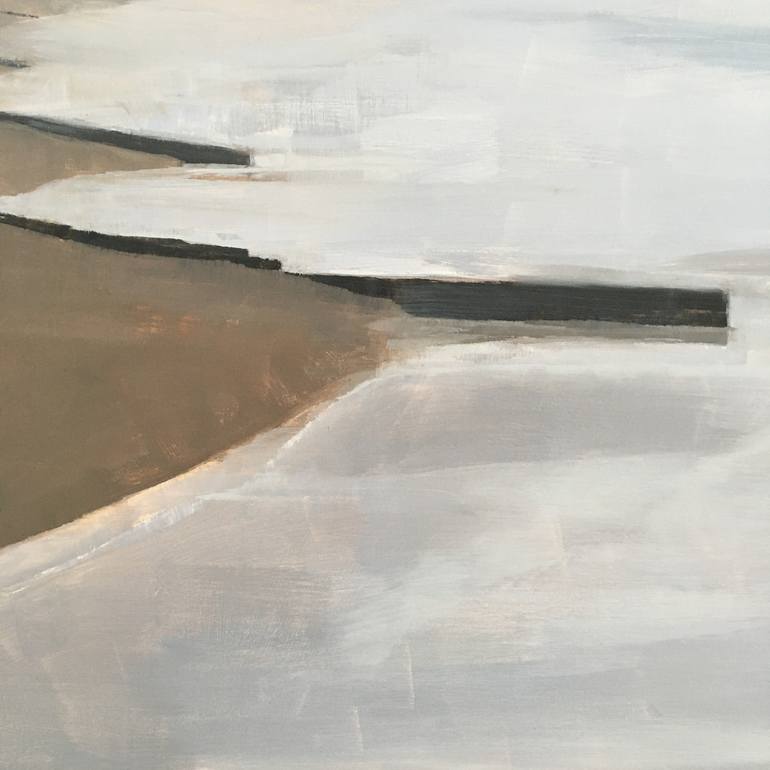 Original Abstract Beach Painting by Lizzie Butler