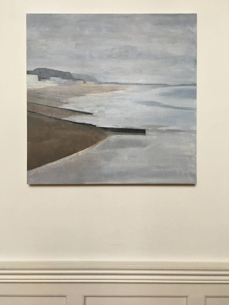 Original Abstract Beach Painting by Lizzie Butler