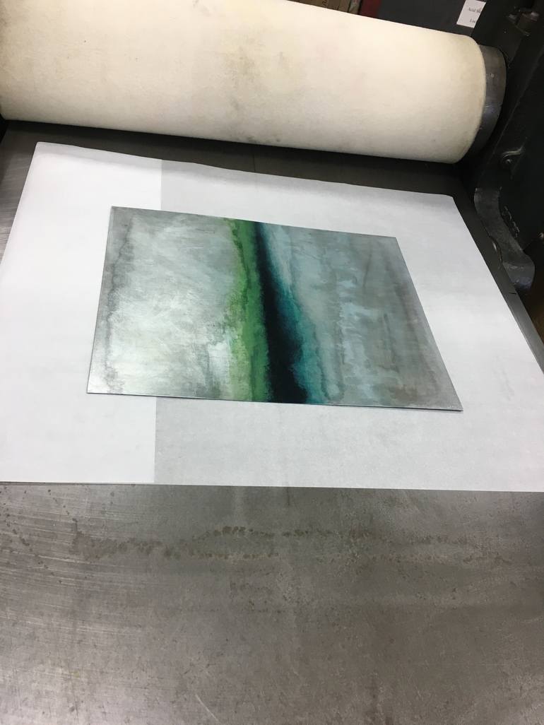 Original Abstract Landscape Printmaking by Lizzie Butler